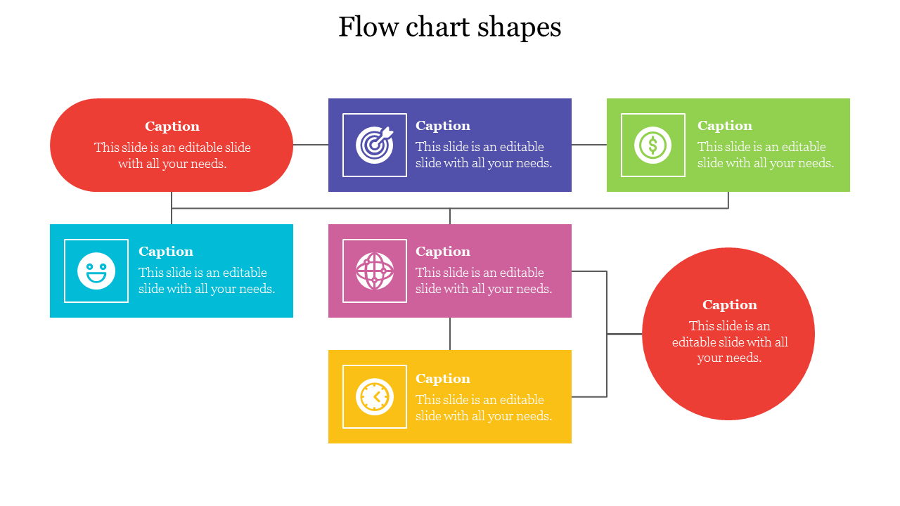 Top notch Flow Chart Shapes Design Presentation slides